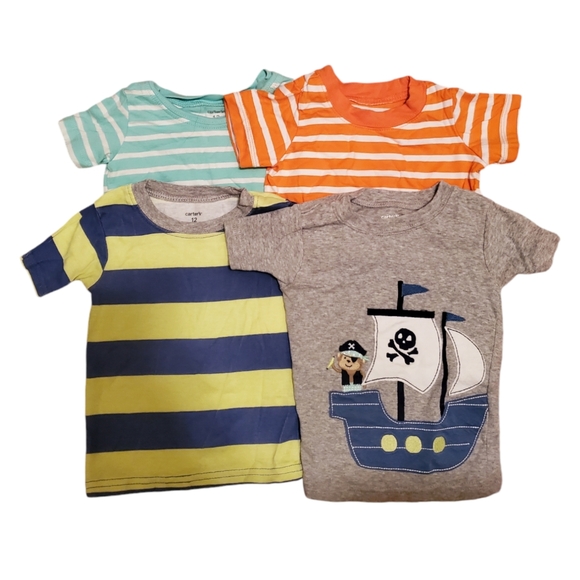 Carter's Other - Set of 4 Carter's 12 months baby t shirts